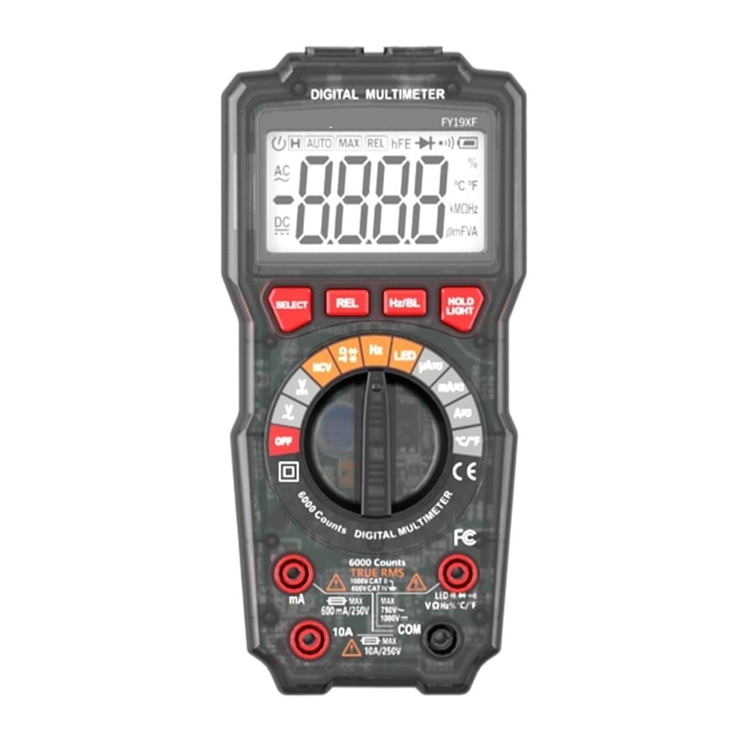 Digital Multimeter and Analyzer, True RMS 6000 Counts Volt Meter Ohmmeter, Auto Ranging Tester