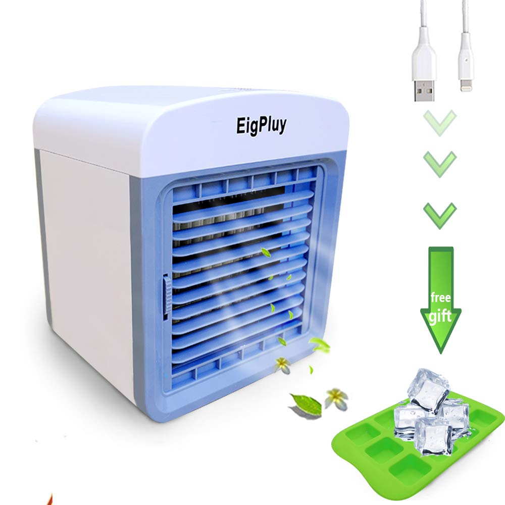 Personal Air Cooler,6.5inch Evaporative Portable Air Conditioner Fan,Small Space USB Air Cooler,Mini Table Fan,Compact Air Humidifier Evaporative Cooler