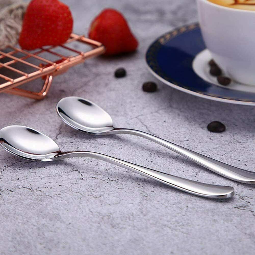 Sponsored Ad – 4 Pc Round Soup Spoons Stainless Steel Spoon for Soup, Dinner, Kitchen, Cutlery Spoons Set, Use for Home, Kitchen Or Restaurant – Set of 4
