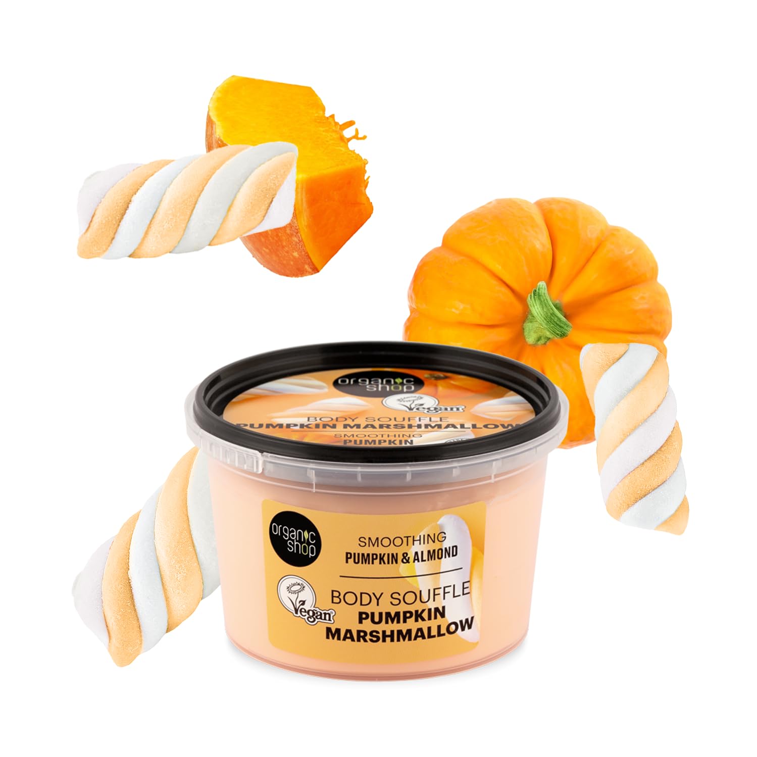 Organic Shop Body Souffle Pumpkin Marshmallow Smoothing Pumpkin & Amande 250 ml