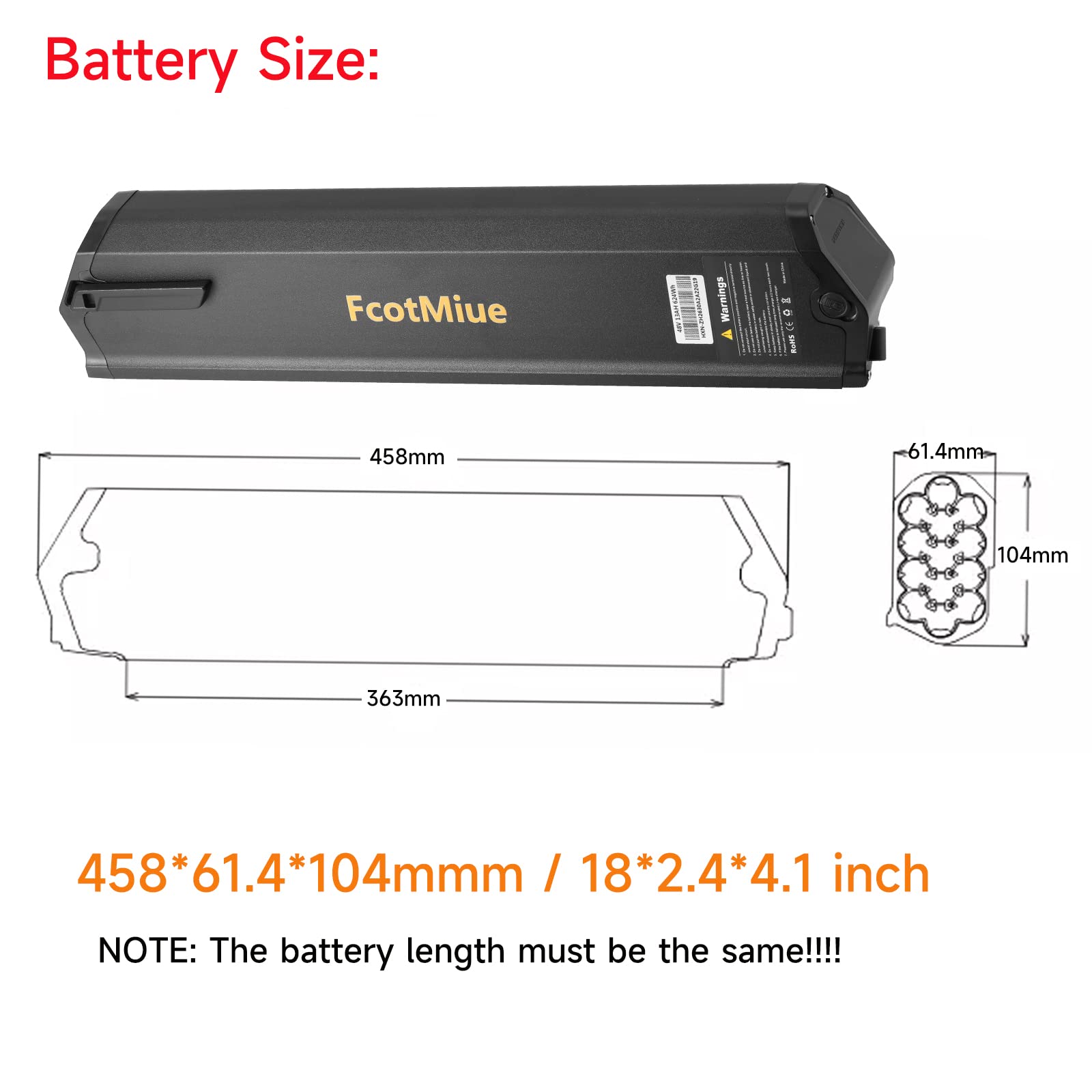Replacement Battery Pack Reention Dorado 36v Battery Reention