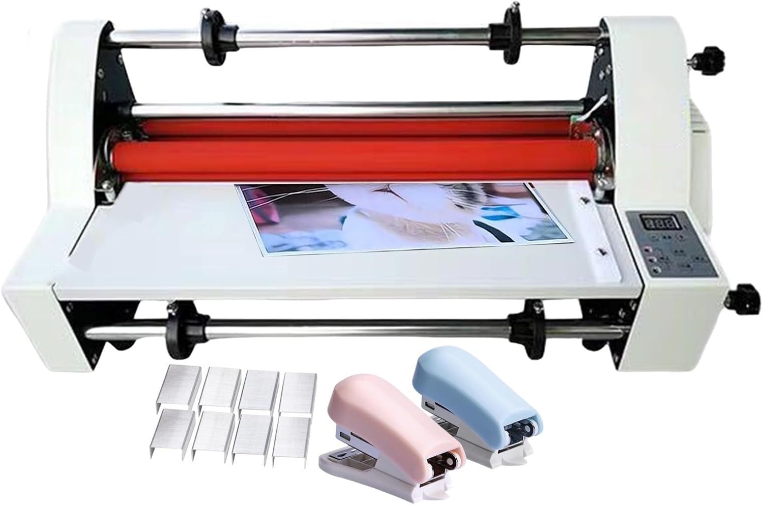 Single and Double-Sided hot and Cold Roller Press, Maximum Width 350mm, laminator 0-180°C, Digital Display, Single/Double-Sided Heating