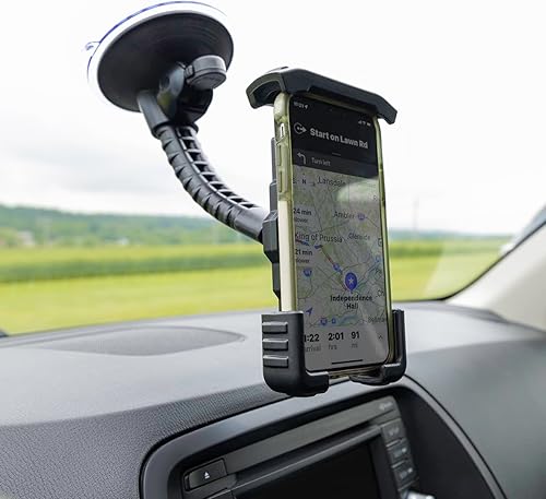 Miniatura 3 de Cummins CMNWSPH - Soporte de teléfono con ventosa para ventana de coche o camión o tablero, ajuste universal, color negro