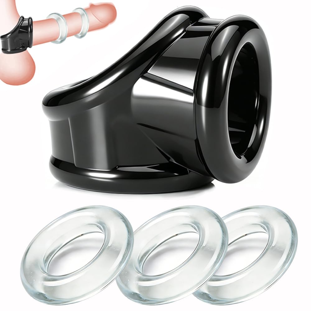Penis Ring Sex Toys Silicone Cock Rings Set for Men Erection Mens Cockring Penis Erection Extender Soft Stretchy