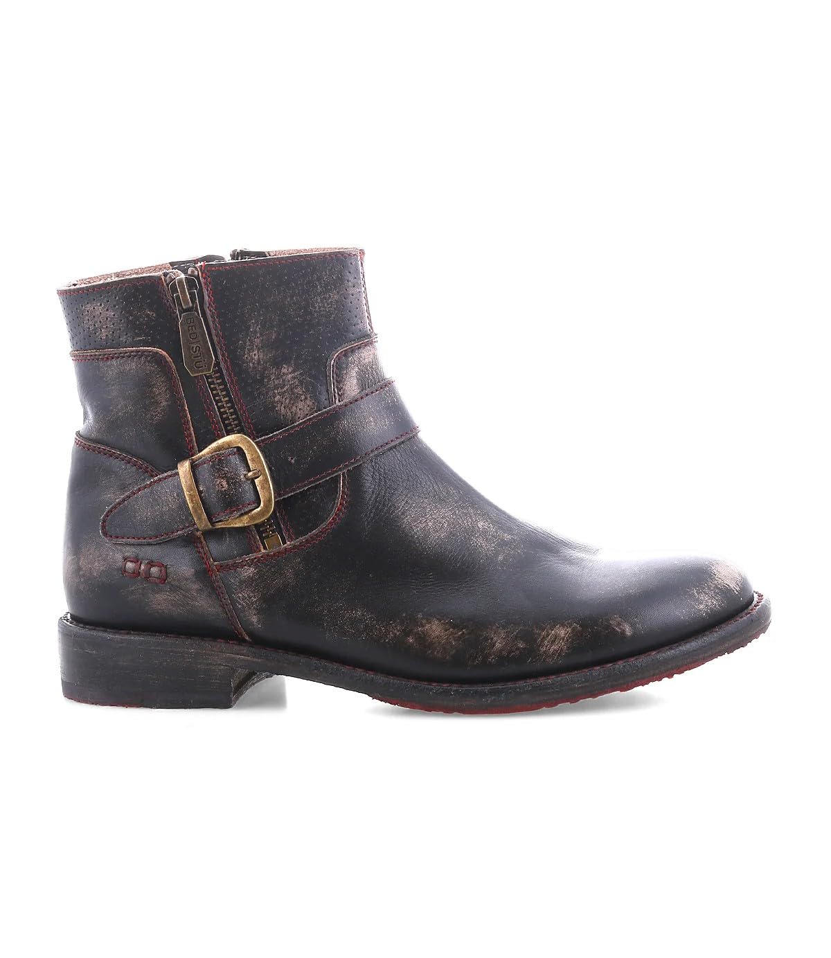 Bed Stu Beca Leather Boots Black Handwash