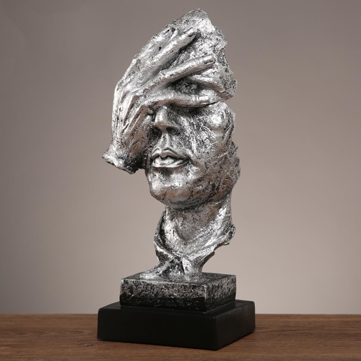 GHKryD statue, Bust Head Statue Decor Accents Resin Sculpture Modern Room for Bedroom Living Office(Style 2,A)
