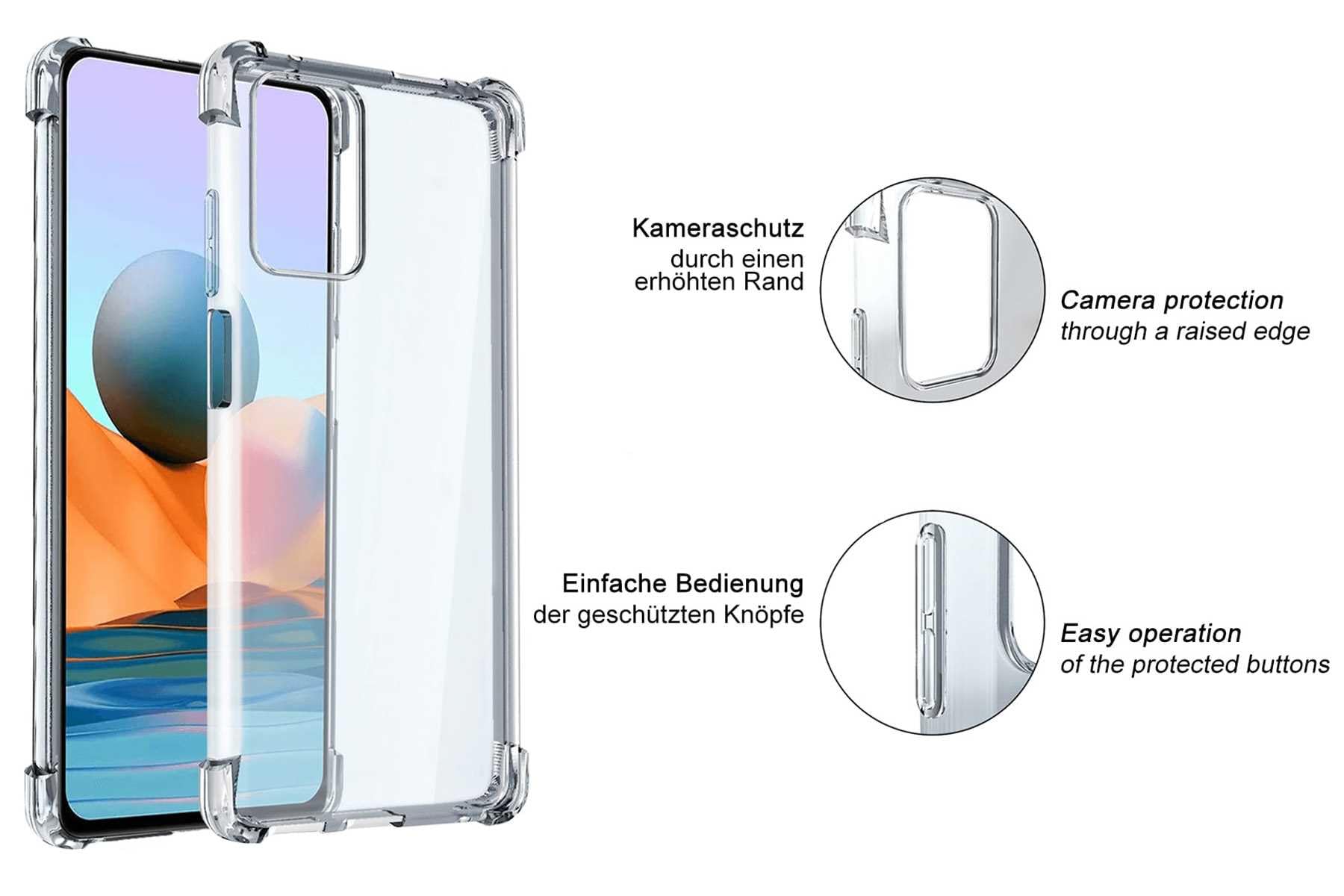 Yohii Opaca Cover per Samsung Galaxy A15 4G/5G e Protezione Fotocamera