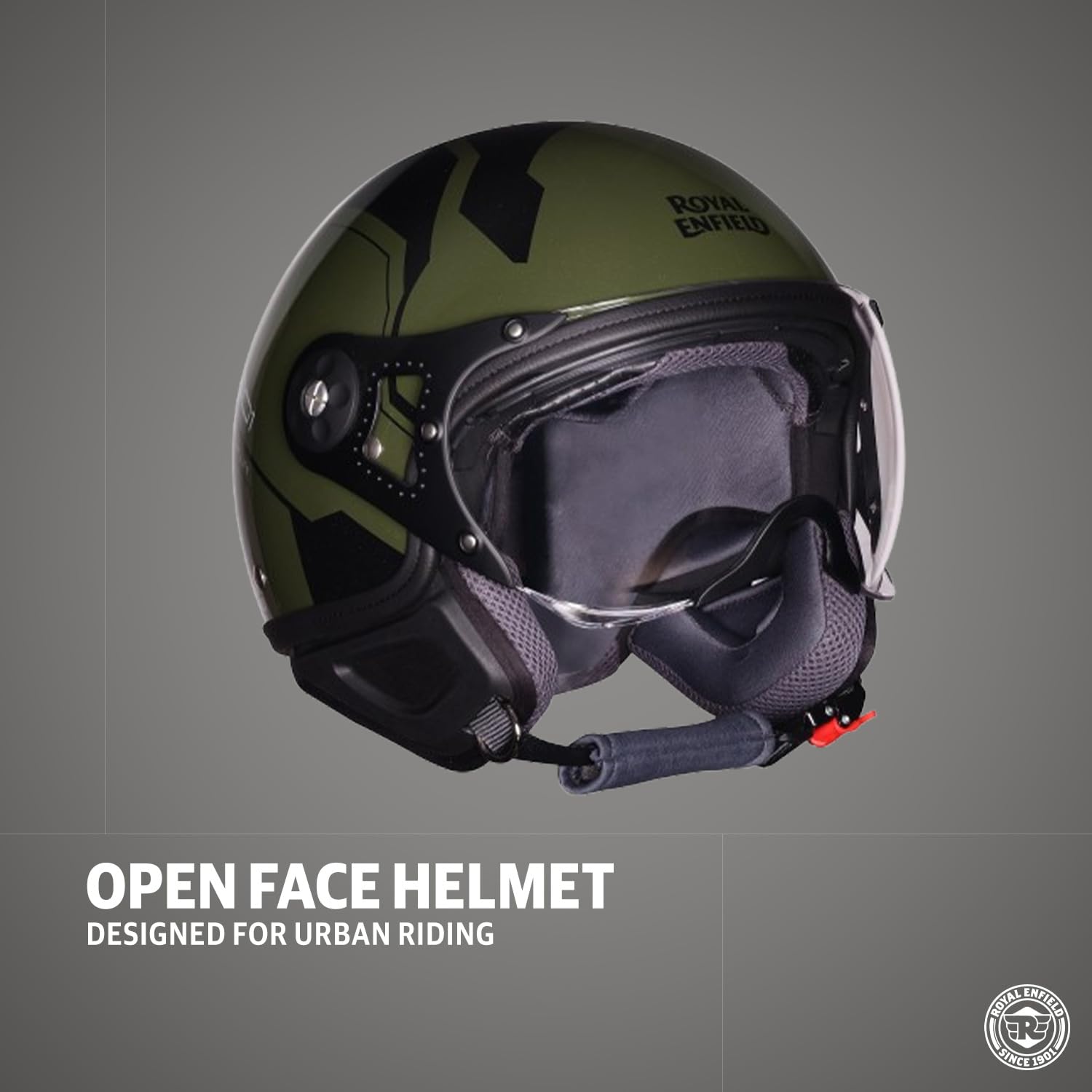 U.S. AIR FORCE ヘルメット Royal Enfield Airforce 1901 Open Face Helmet | Certification: ISI