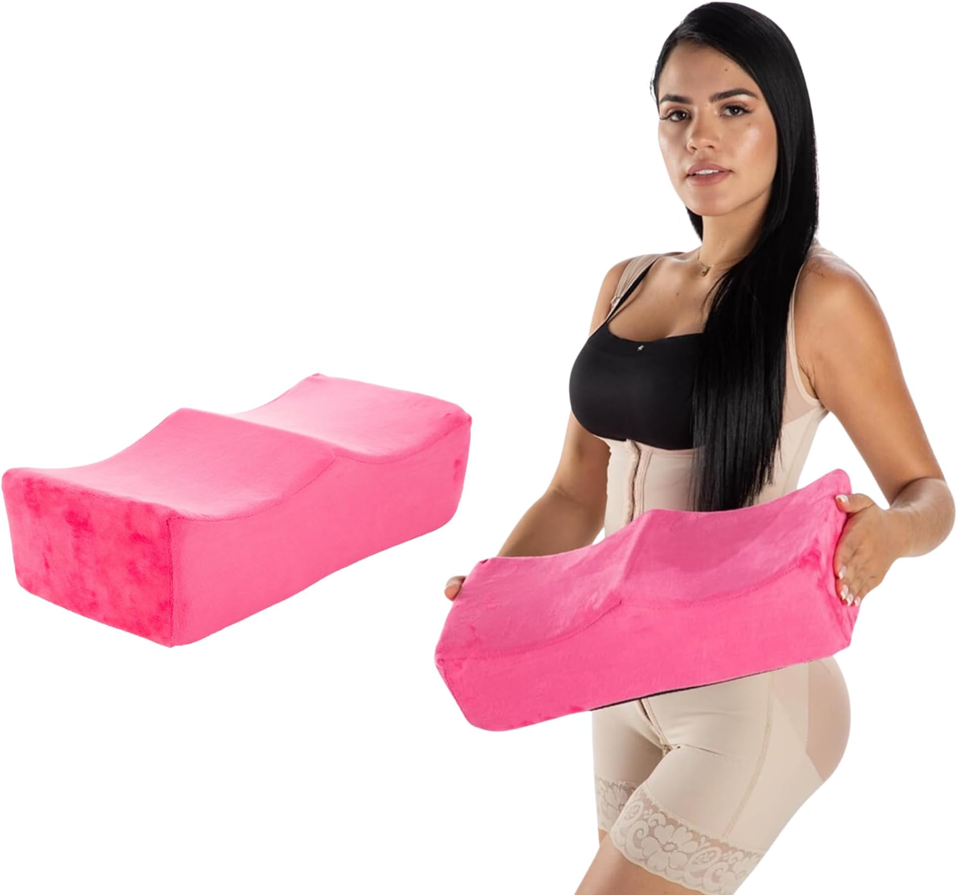 BBL Pillow After Surgery for Sitting, Brazilian Butt Lift Pillow Lifting Cushion for Recovery, Home, Driving and Office Chair Use, BBL Surgery Essentials Post Surgery Supplies