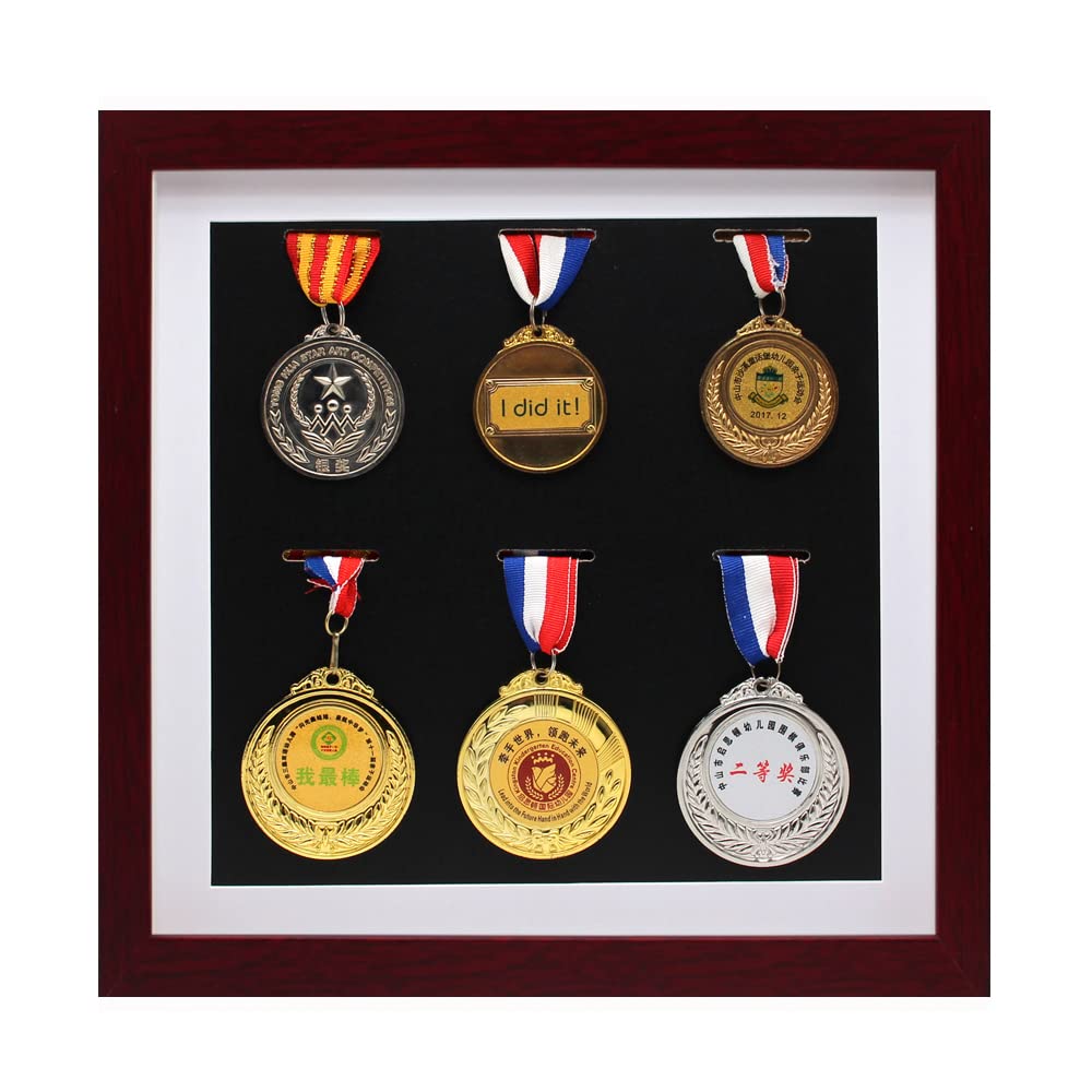 Medalla Militar Medalla-Medalla Maratón Caja de almacenamiento es adecuada para todas las medallas principales de maratón y media maratón para mostrar sus medallas militares o de guerra o deportivas