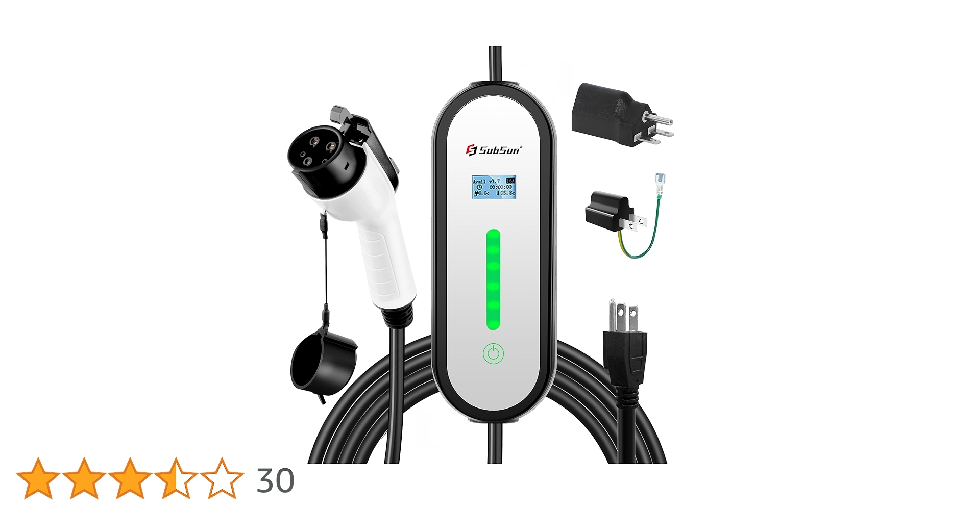 Amazon.co.jp: SubSun 家庭用PHV/EV充電ケーブル EV充電用