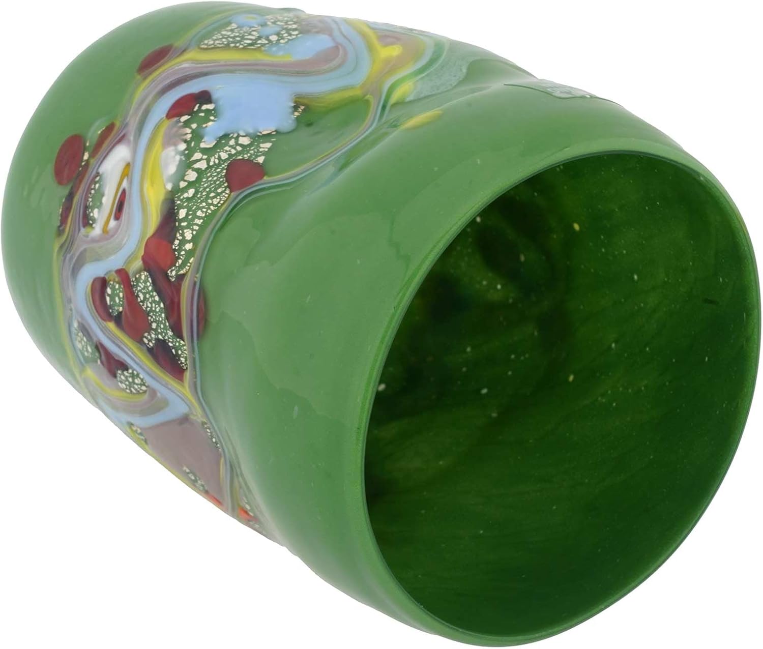 Glass Of Venice Murano Glass Modern Art Tumbler - Green