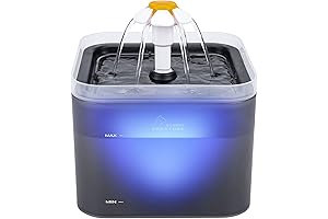 Fuente De Agua Para Gato - Fuente Para Gatos 2L Con Filtro Y Luz LED