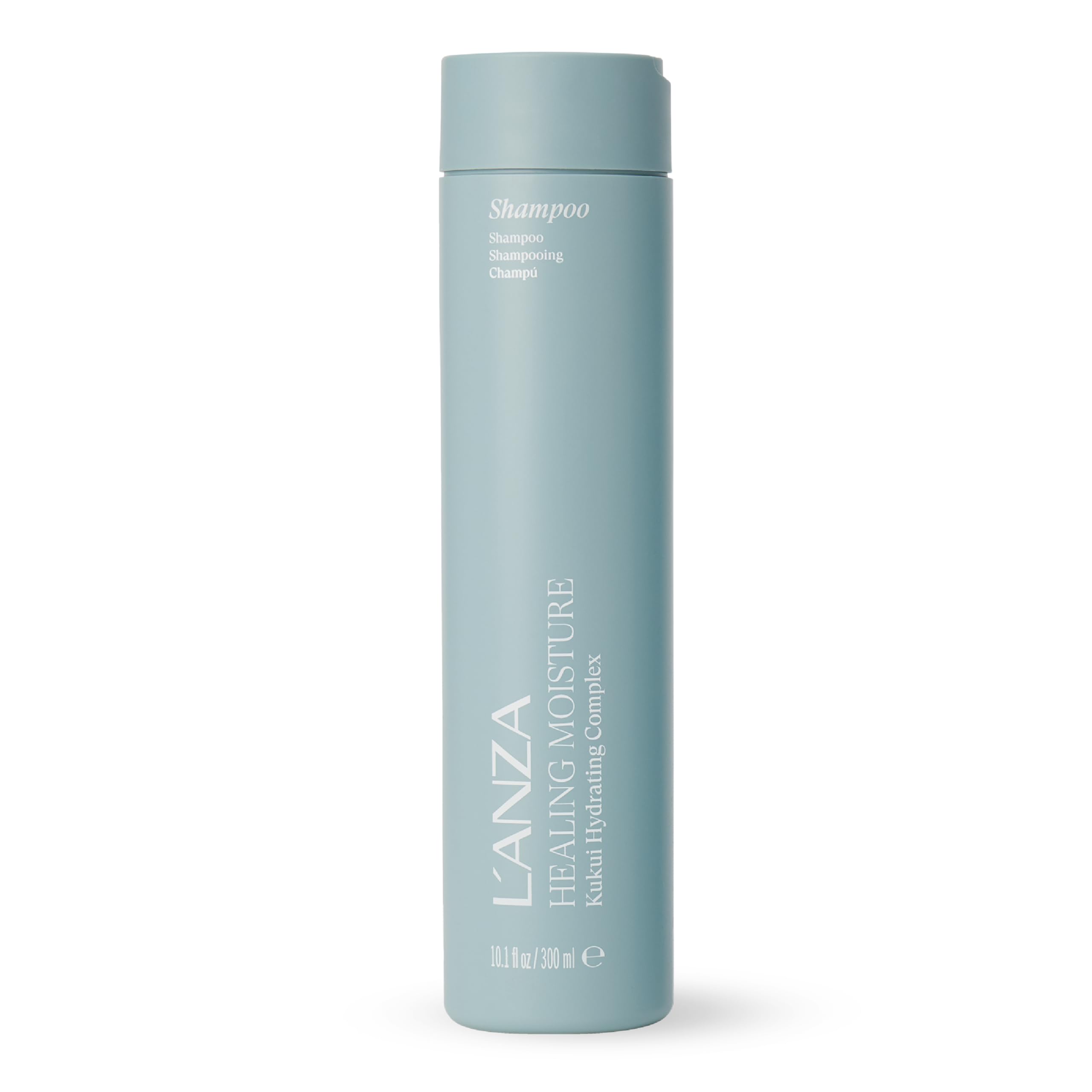 L'ANZA Healing Moisture Shampoo, Hydrates & Heals Damaged Hair, Deep Hydration, Softens, Anti-Frizz, Restores Elasticity, Color Safe Anti-Humidity Daily Wash, Strengthening, Sulfate Free
