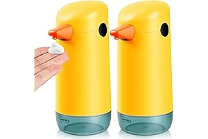 2 Pieces Automatic Soap Dispenser, Cute Duck Shape Foaming Soap Dispenser