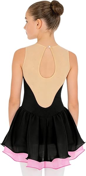 inhzoy Figure Skating Dress Girls Leotards Sleeveless Leotards Artistic Gymnastics Leotard Latin Dance Classical Dance Ballet Jazz Carnival - 3
