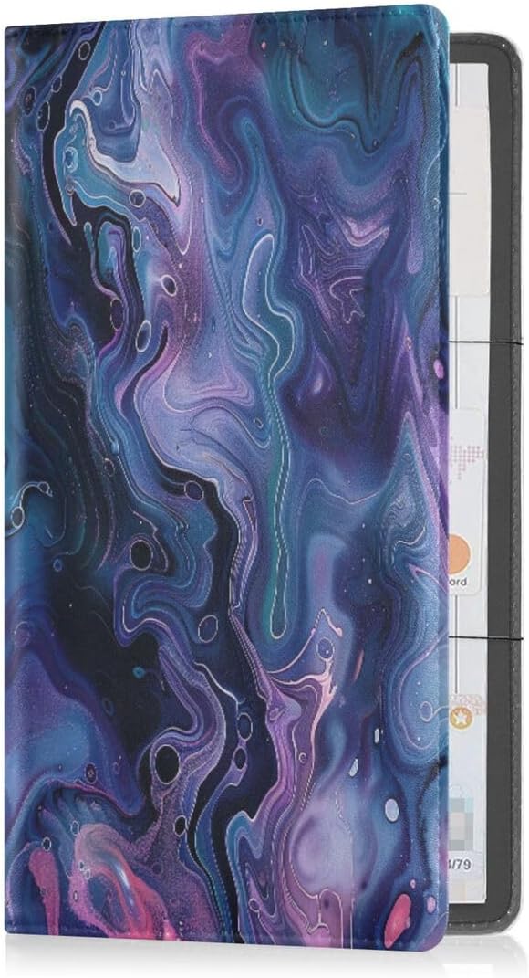 Nander Beautiful Dark Series Marble Texture Car Registration and Insurance Holder,Leather Registration and Insurance Card Holder Vehicle Glove Box Organizer for Documents, Driver License and Cards Nander Beautiful Dark Series Marble Texture Car Registration and Insurance Holder,Leather Registration and Insurance Card Holder Vehicle Glove Box Organizer for Documents, Driver License and Cards