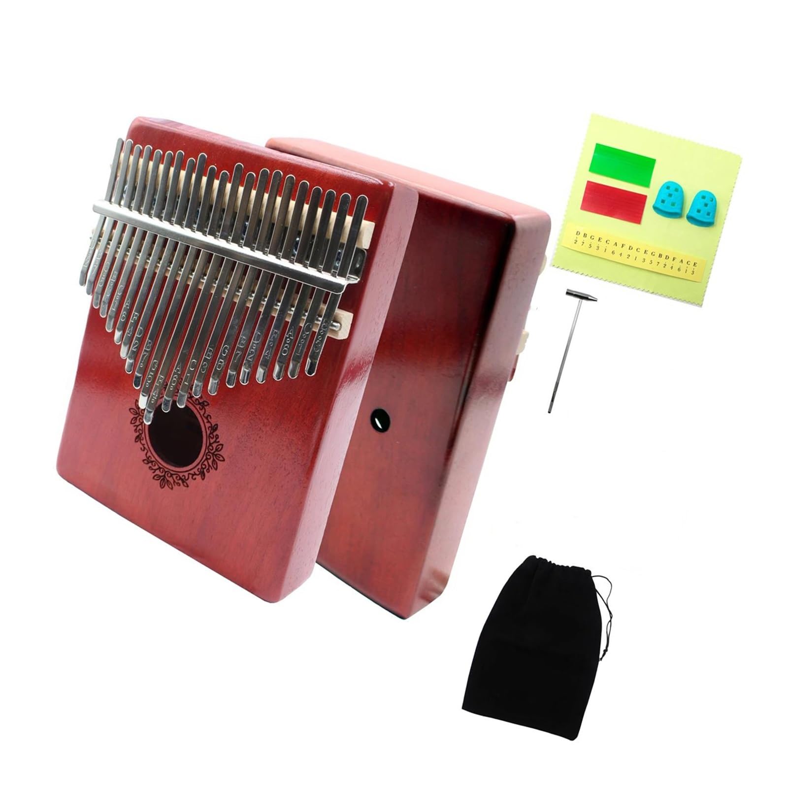Adecuado Para Adultos Profesional 17 21 Teclas Kalimba Instrumento De Teclado De Madera Maciza Instrumentos Musicales Kalimba(21 Keys 3)