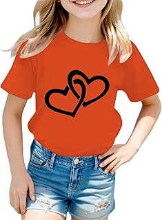 Deportes Casual Camisetas Niñas Sudadera para Niños Lindo Dibujos Animados Jersey Algodón Top Camiseta Talla 1-12 Años
