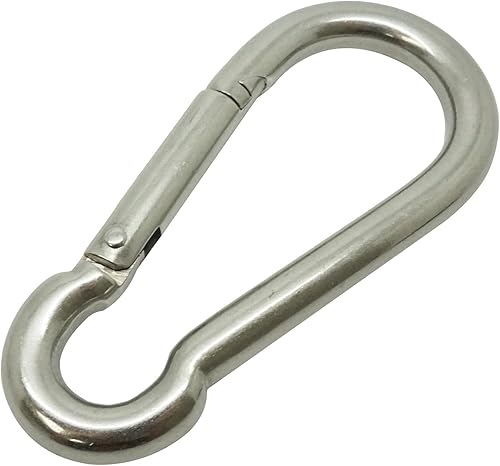 Miniatura 1 de Barco Marino Clip 12cm acero inoxidable mosquetón mosquetón 16mm Apertura