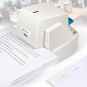 Heavy Duty Electric Stapler, 70 Sheets 60g Paper Capacity, Automatic Flat-Clinch Stapler, Quiet and Anti-Jam for Office/School, with 5500 Staples