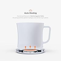 Vista 3 de Smug Mug Warmer V2 Taza de control de temperatura premium y base de calefacción Calentamiento inteligente de 131.0 °F (131 °F) 1 año
