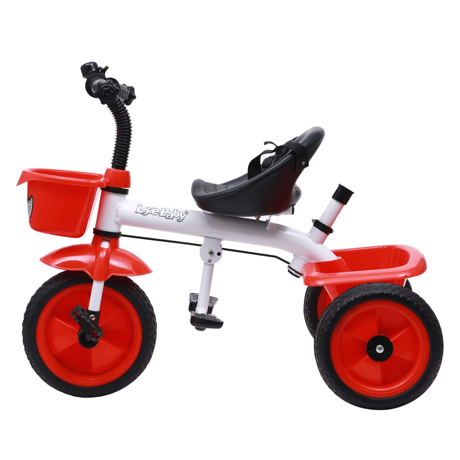 JoyRide Metal Tricycle with Parent Push Handle (red) 4