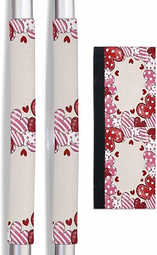 Juego de 2 fundas para manijas de puerta de refrigerador Watercolor Love para lavavajillas, microondas, horno, nevera, estufa, electrodomésticos,