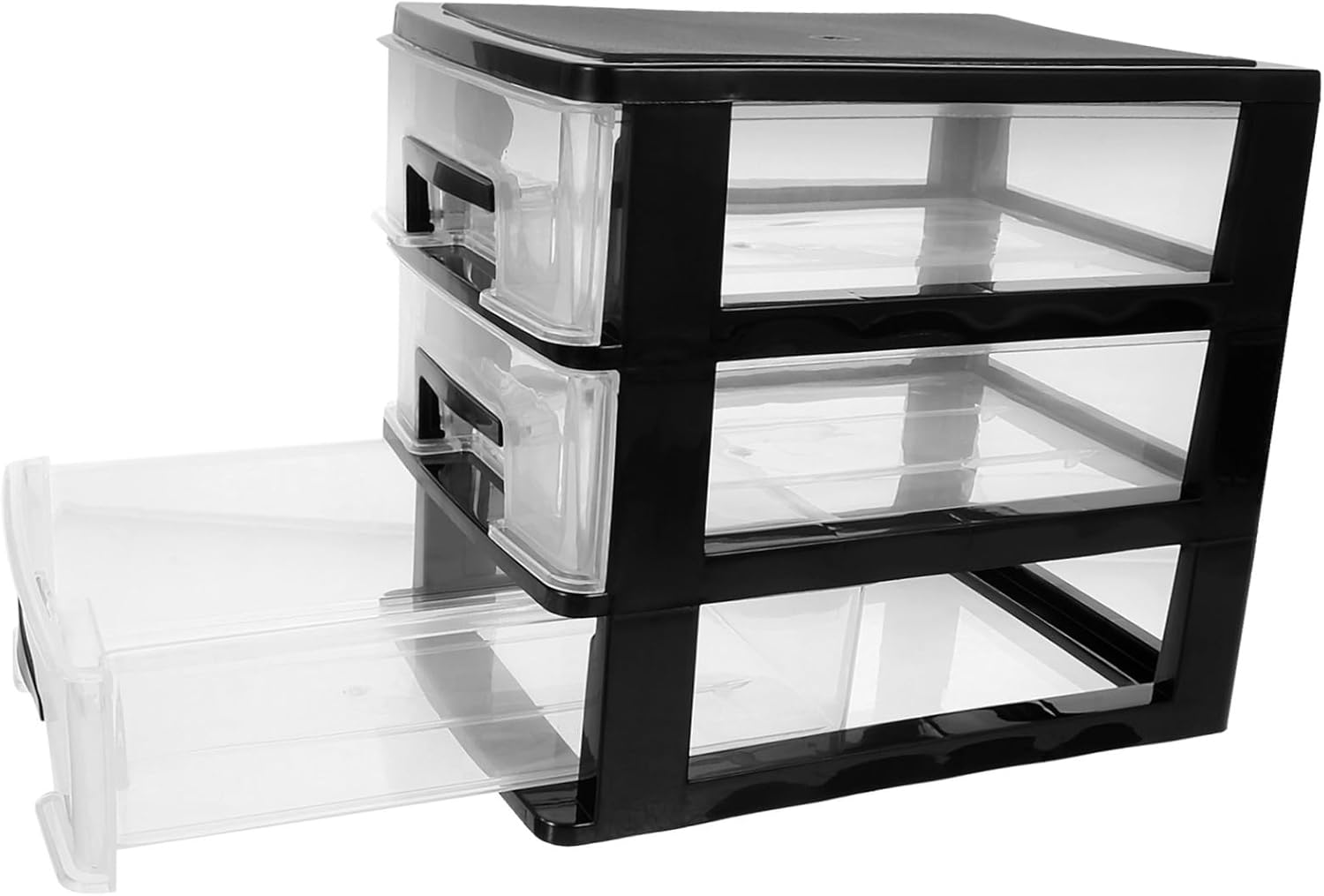 Multi-Layer Storage Drawers Closet Accessories Clear Drawer Organizer Desktop Drawer Unit Racks Office Storage Chest Outdoor Storage Bench para Monitor Locker Black