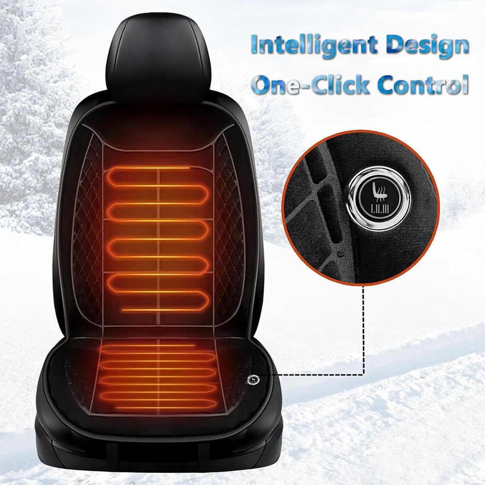 Sitzauflage Auto für Alfa Romeo Giulia Stelvio Mito Giulietta Tonale 147 156 159 166 TZ3, Bequemer Auto Sitzkissen mit Vollständiger Rückenstütze für Langstreckenfahrten im Winter