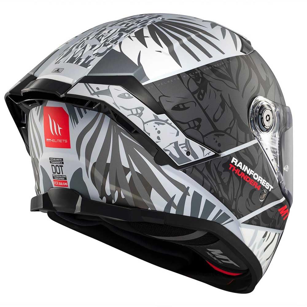 MT Helmets Thunder 4 SV – Casco Moto Integral con Visor Solar Full Vision, Pantalla Antivaho Compatible con Pinlock, Interior Lavable y Calota HIRP | Homologado ECE 22.06 & DOT