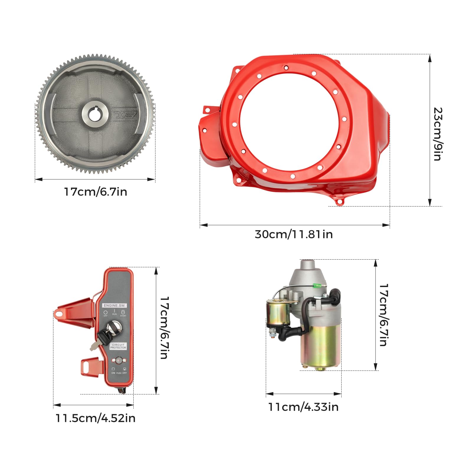 Démarreur Manuel à Lanceur Pour Moteur Honda GX120, GX160, GX200 - Pièce De Rechange Métal - 2