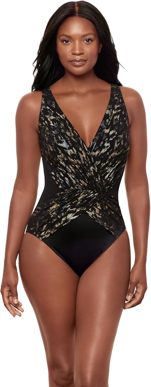 Miraclesuit Women's Swimwear Sparkle Plenty Ibiza Soft Cup One Piece Swimsuit