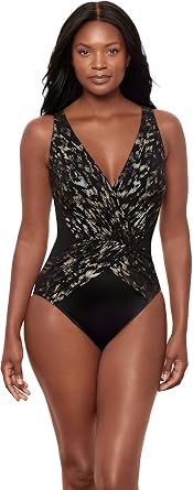 Miraclesuit Womens Swimwear Sparkle Plenty Ibiza Soft Cup One Piece Swimsuit