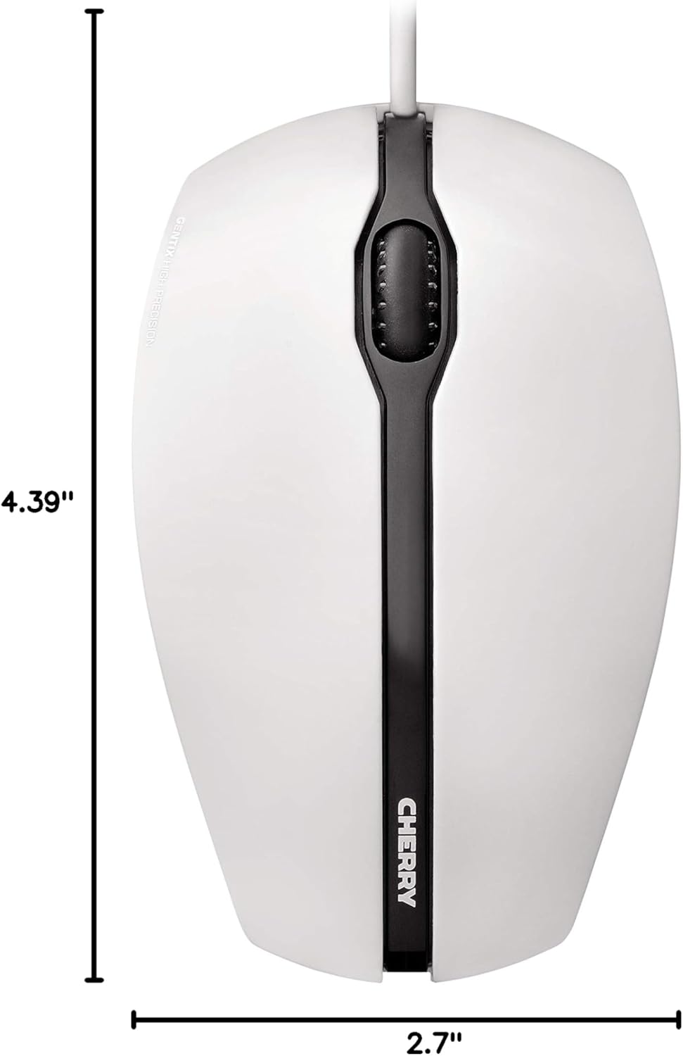 Cherry jm-0300 Optical Mouse dpi.1.8 m USB CBL blk Rubber Sides/Scroll Wheel