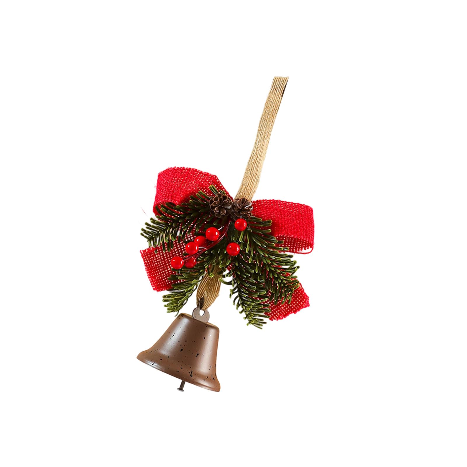 KAQNTUD Christmas Bells for Hanging, Decorative Tree Decorations, Bows for Hanging, for Home, Bells Ornaments, Tree Decorations for Parties, Indoor and Outdoor Use