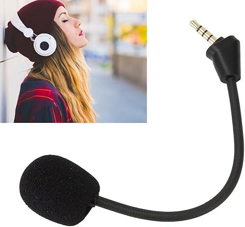 Miniatura 5 de Replacement Microphone for Hyper X Cloud II for Cloud Core for Cloud Pro Silver for Cloudx, PC Gaming Headsets Microphone, 3.5mm Plug