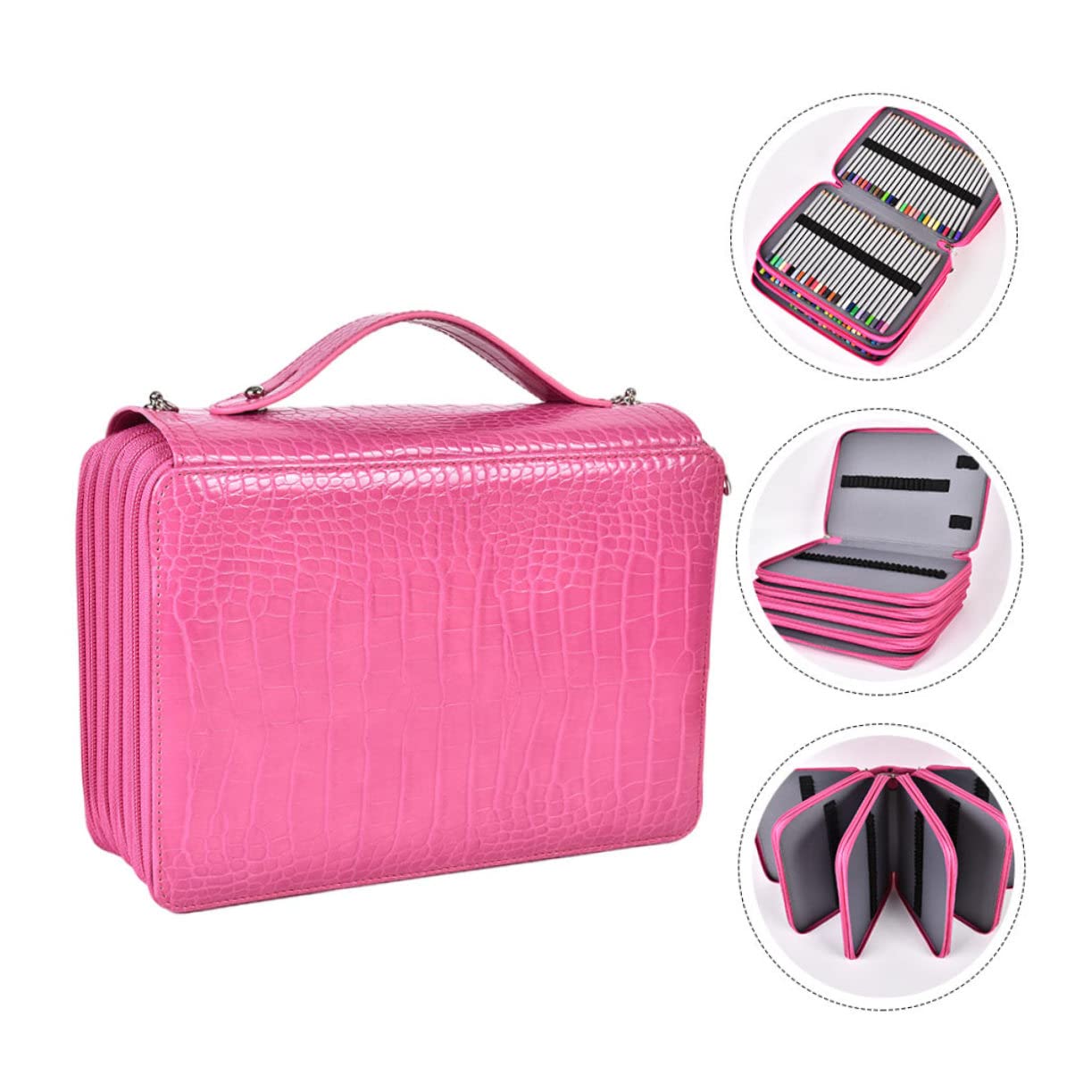 Astuccio Portatile Pu 252 Scomparti per Matite e Scuola | Decorazioni Scuola, Borsa Maestra, Astuccio Carino, Ufficio e Organizzazione
