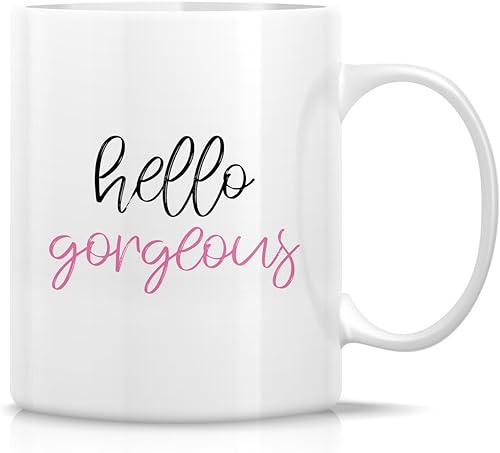 Miniatura 51 de Retreez Taza divertida – Good Morning Handsome - Tazas de café de cerámica de 11 onzas – Divertido, sarcasmo, sarcástico, motivacional, inspirador