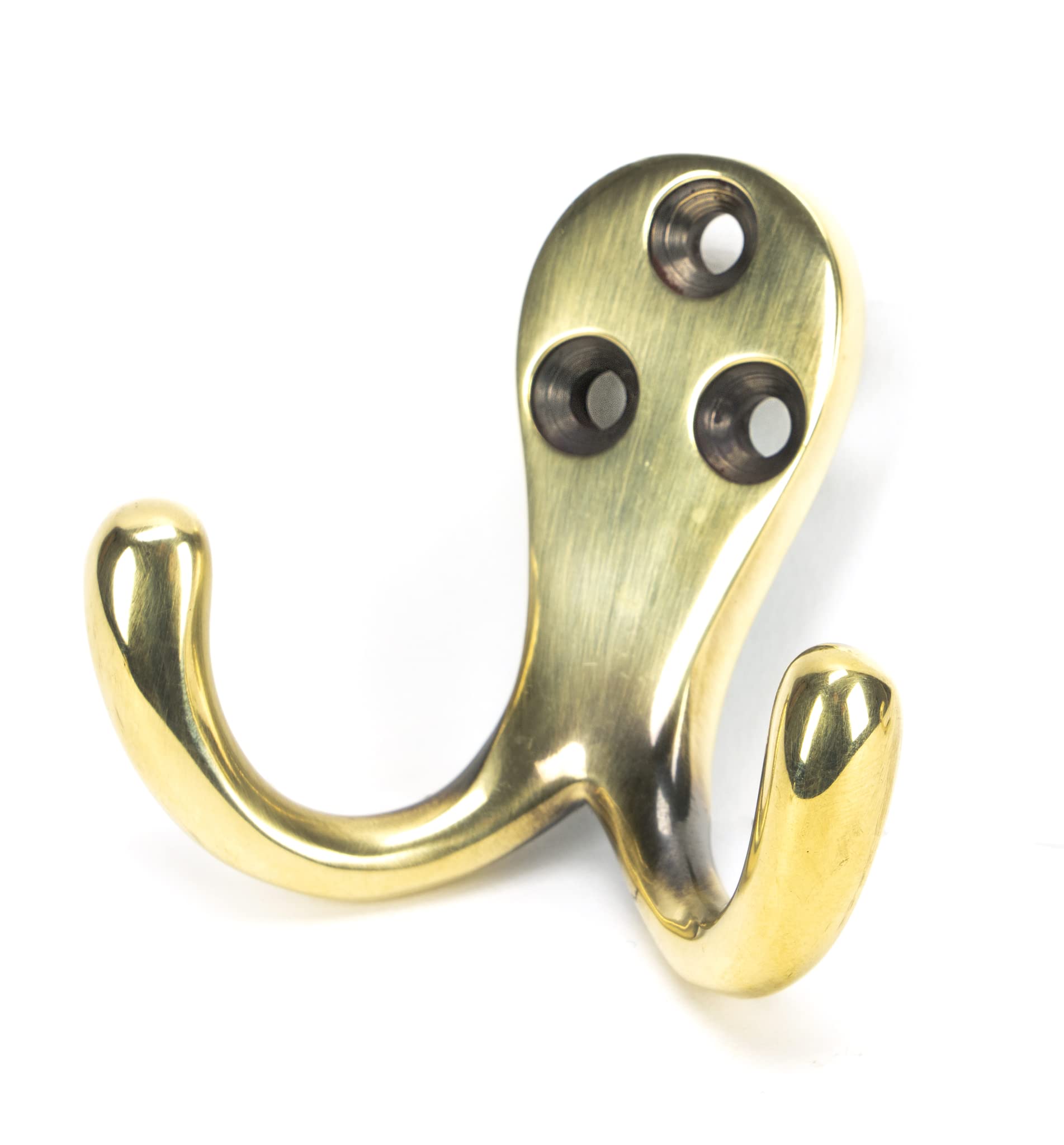 From The Anvil 46296 Aged Brass Celtic Double Robe Hook