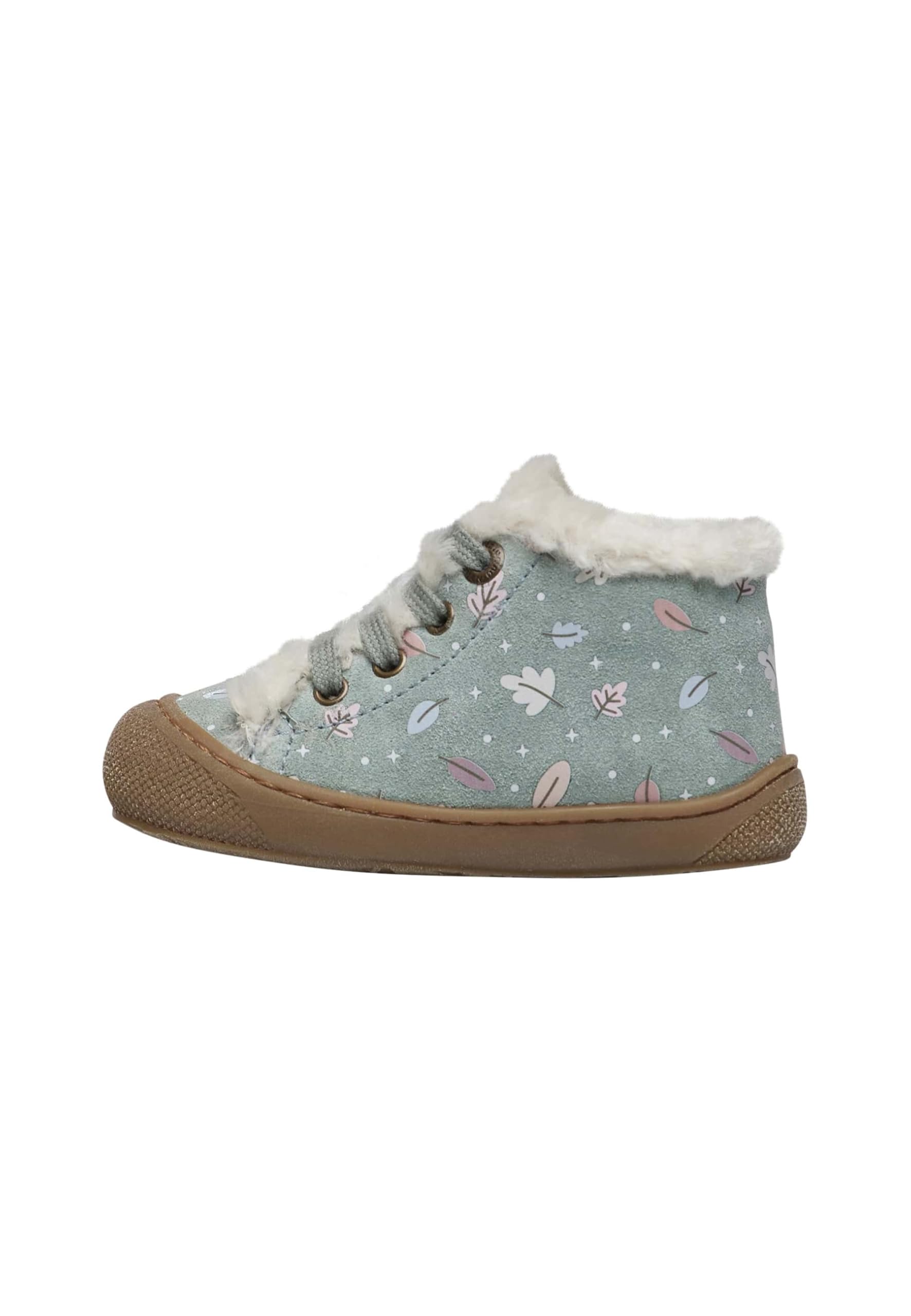 Naturino Baby Girl's Lallit Crib Shoe, Sage, 4 UK Child