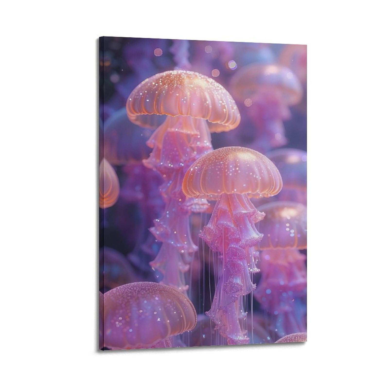 CPGLJD Marine Animal Poster Jellyfish Dreamscape Poster Decorative Painting Canvas Wall Posters And Art Picture Print Modern Family Bedroom Decor Posters 24x36inch(60x90cm)