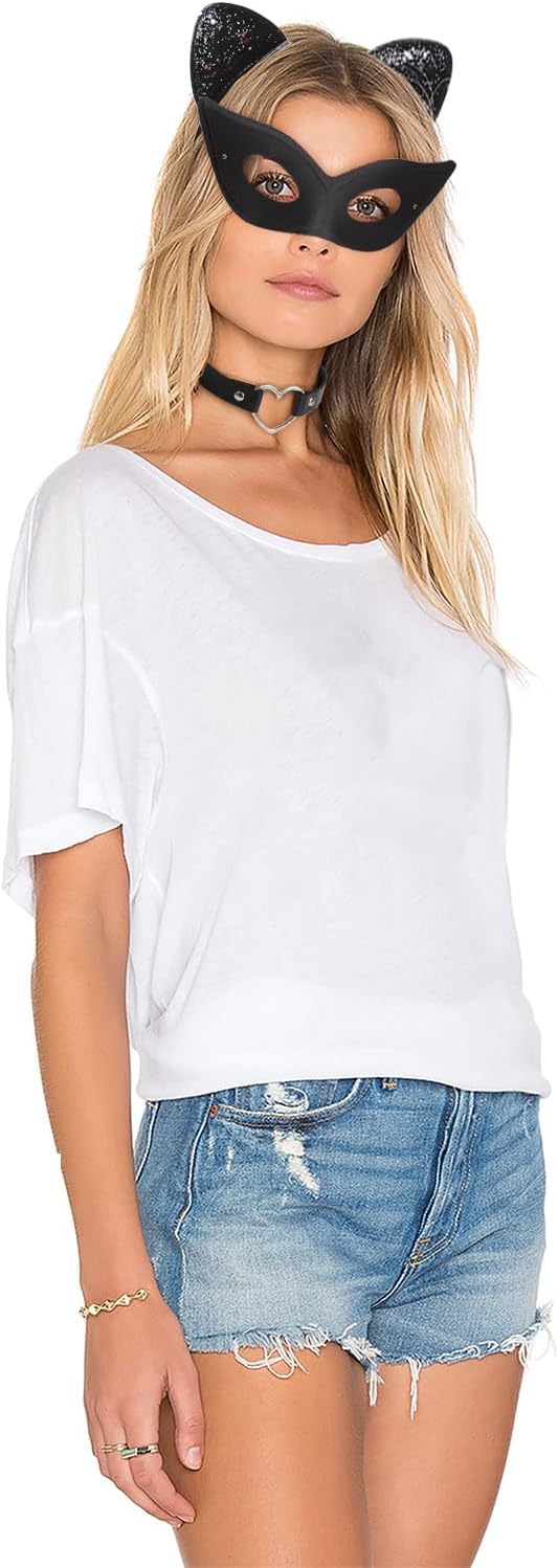 DRESHOW Rhinestone Cat Ears Headbands Kitty Crystal Hair Band for Women Pack of 2 Silver Gold Rhinestone One Size - Image 3