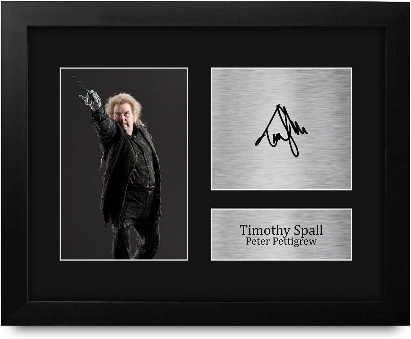 HWC Trading Timothy Spall Harry Potter Gifts Printed Signed Autograph Picture for Movie Memorabilia Fans - US Letter Framed (ID-009030)