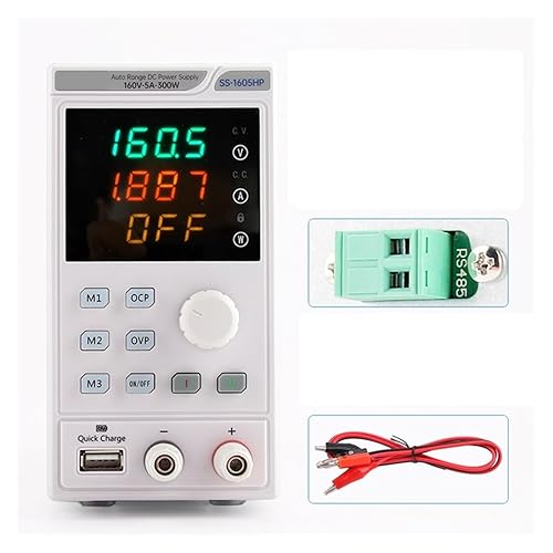 Miniatura 9 de Fuente de alimentación de CC variable, 80V 10A 300W LED Digital Lab Bench Fuente de alimentación ajustable de banco de CC regulada fuente