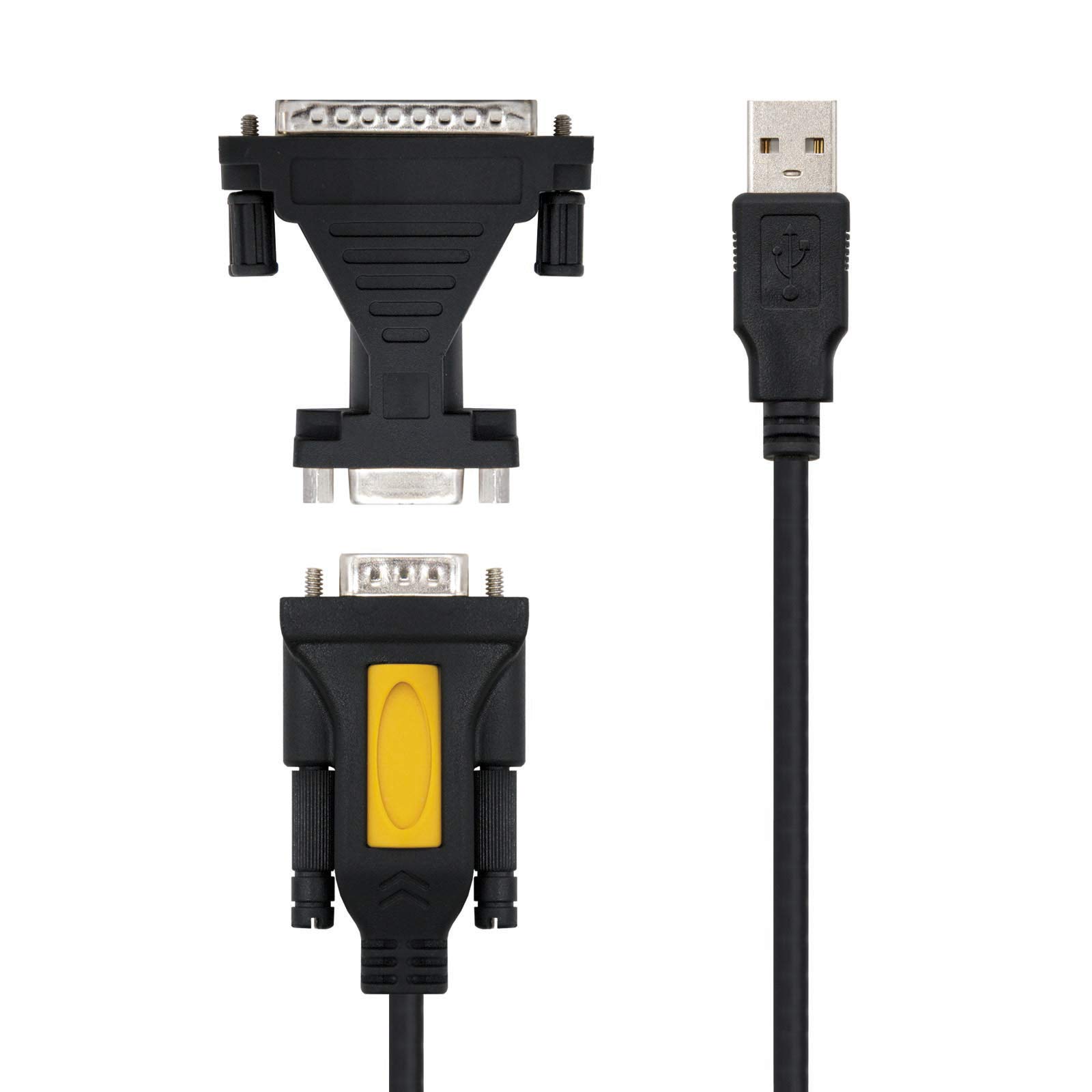 Adapter USB con RS232 NANOCABLE 10.03.2002 1,8 m Black