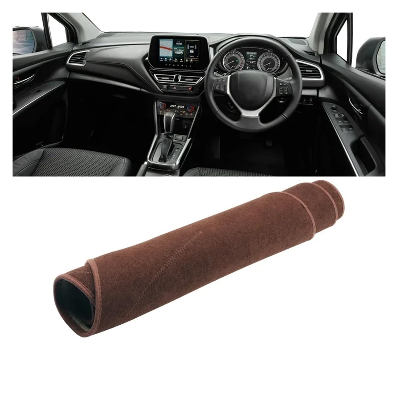 Funda de salpicadero Suzuki S-Cross MK3 2022-2024 alfombrilla negra RHD 7
