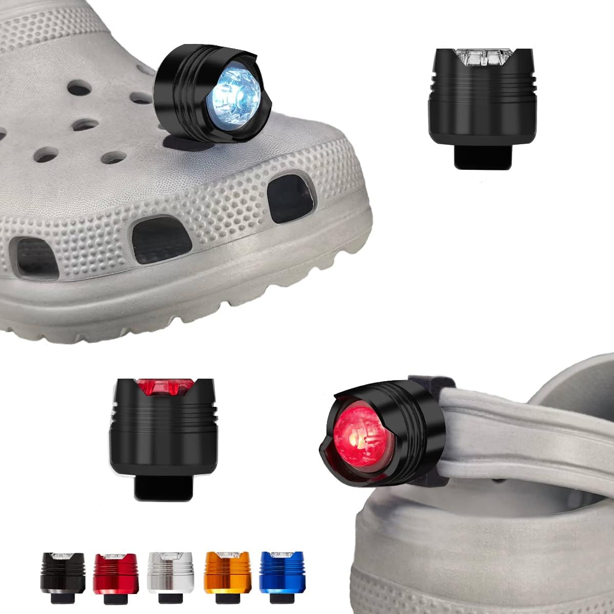 Headlights and Taillights for Crocs 4pcs, Lights