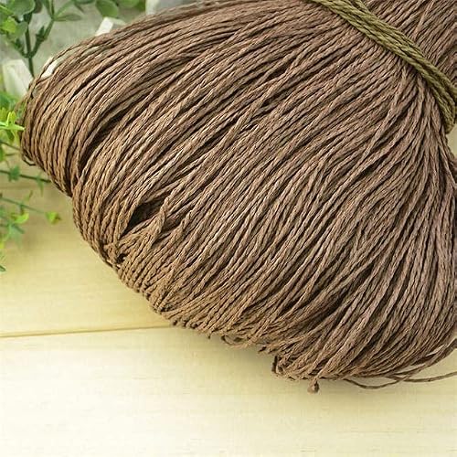 WEIDU 500g Summer Raffia Yarn Crochet Natural Paper Straw Threads Handcrafts For DIY Knitting Hat Handbag Purse Basket Rattan Material
