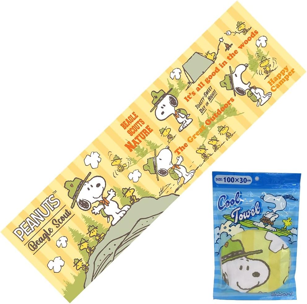スヌーピー 76 75 スヌーピーｃ クールタオル Peanuts ピーナッツ 冷却タオル H30 W100cm 高級品 Cool Towel 熱中症 フェイスタオル レジャー Summer 夏 サマー 手洗い 対策 洗顔 洗面所 スポーツ 汗 運動